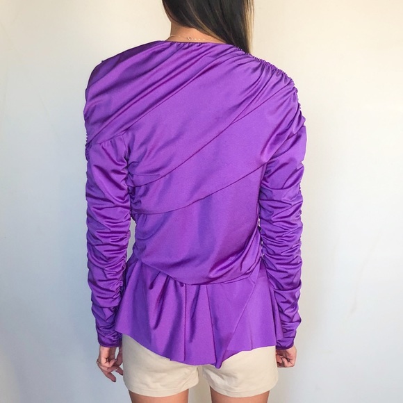 Gorgeous Balenciaga Violet Ruched Top